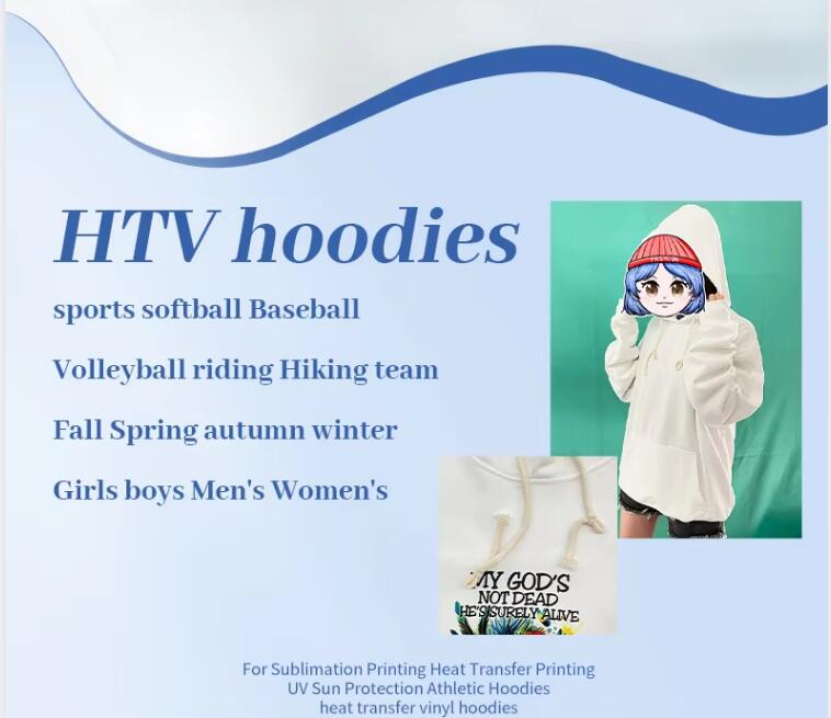 USA RTS_White Sublimation Blanks Hoodies for Men and Women Mix Sizes_miki