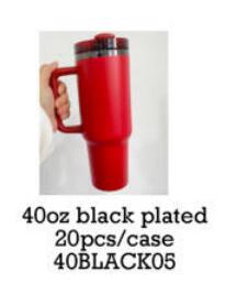 USA RTS_ Black Plated 40oz Powder Coated Quencher Tumblers For Laser Engraving_miki