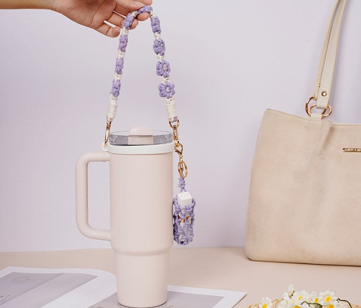 Durable Water Bottle Handle Strap Handwoven Strap Accessories Fits Most 16-40oz Water Bottles_ miki