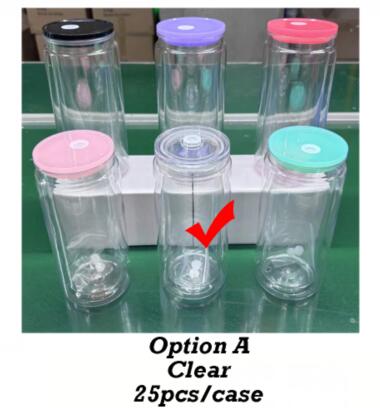 USA RTS_ 20oz outer 16oz inner plastic snowglobe can with colored lids and straws,pre drilled with plug_miki