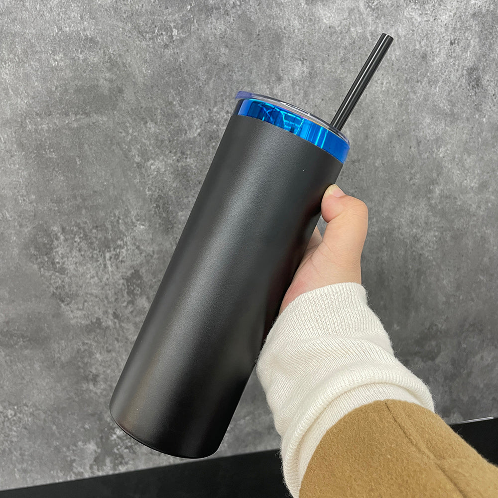 USA RTS_ mirror blue underneath 20oz powder coated stainless steel straight tumblers for laser engraving_miki