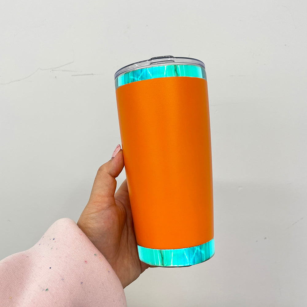 20oz Green Plated Yeti Style Powder Coated Coffee Mug With Magnetic Slide Lid For Laser Engraving_ Miki