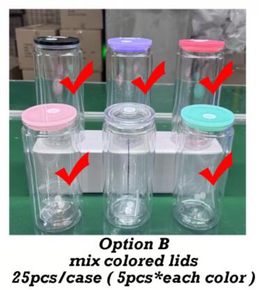 USA RTS_ 20oz outer 16oz inner plastic snowglobe can with colored lids and straws,pre drilled with plug_miki