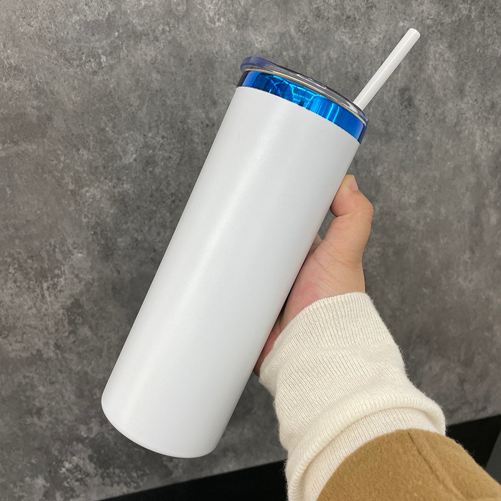 USA RTS_ mirror blue underneath 20oz powder coated stainless steel straight tumblers for laser engraving_miki
