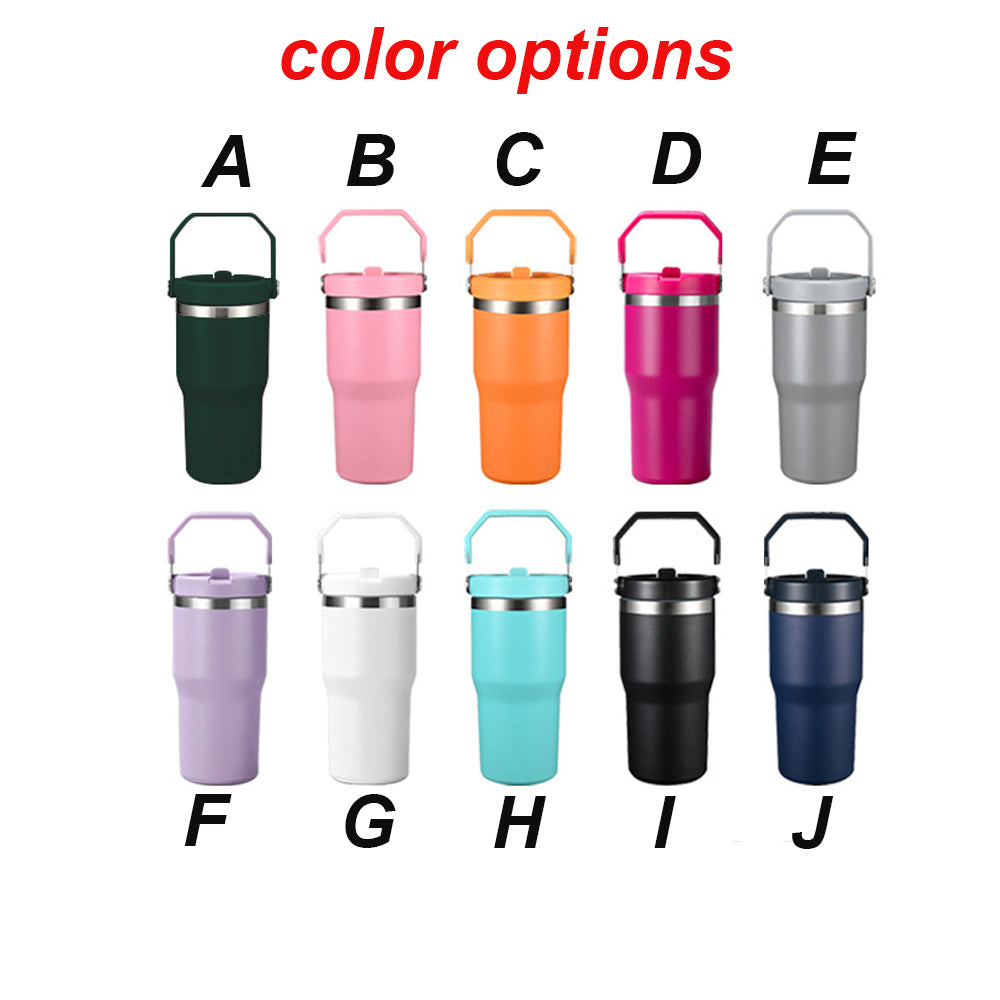 Colorful Powder Coated 20oz 30oz Flip Straw Water Bottles For Laser Engraving_miki