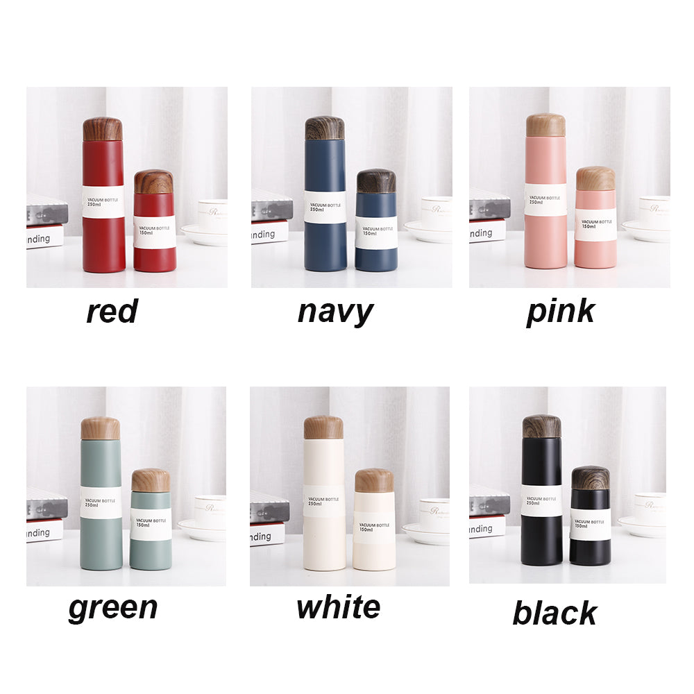 mini cute 150ml 250ml stainless steel cup with bamboo lid_miki