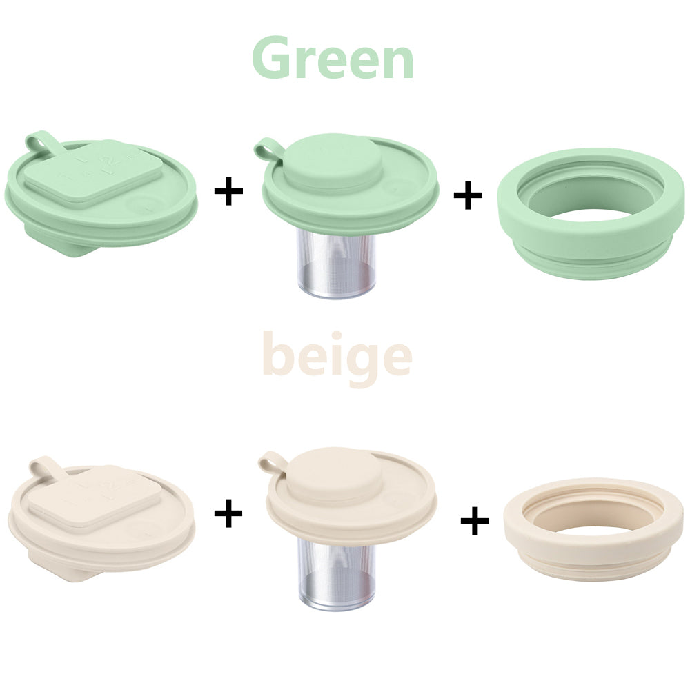 40oz tumbler Leak proof silicone lids with pillbox and Infuser for tea/coffee_miki