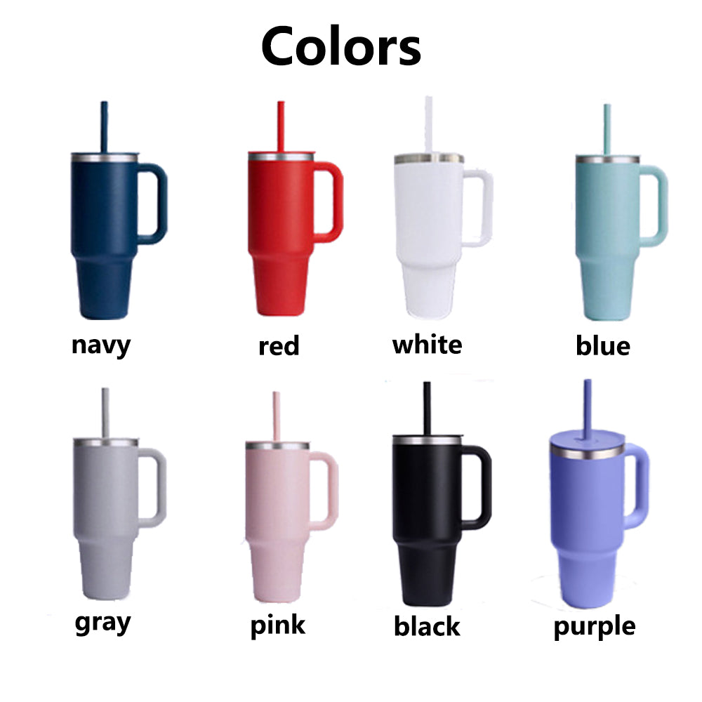 powder coated 40oz quencher tumblers with silicone straw_miki