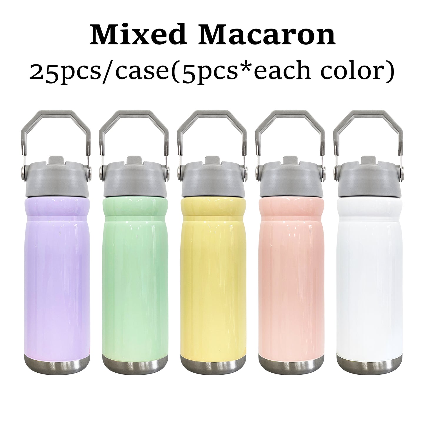 sublimation 22oz macaron colored flip straw bottles_miki