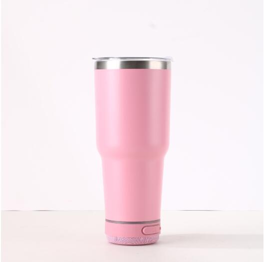 powder coated 30oz speaker mug with lid_miki