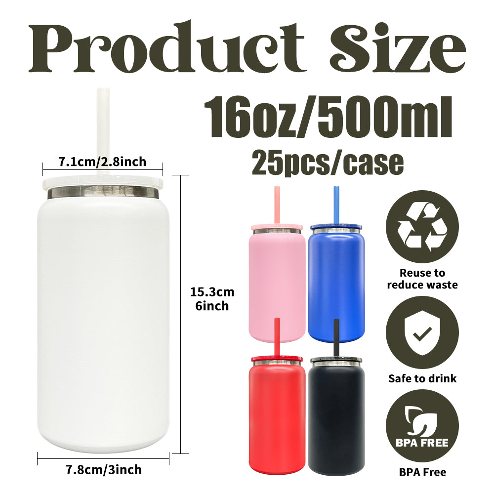 USA RTS_ Black Plated 16oz Vacuum Insulated Stainless Steel Can for Laser Engraving_ miki