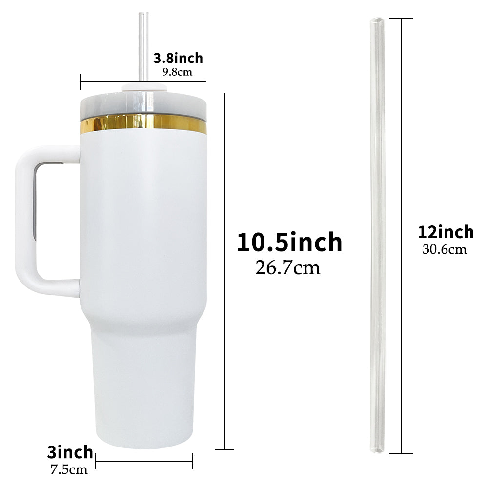 USA RTS_ Mirror Gold Plated 40oz Quencher Tumblers With Lid And Straw For Laser Engraving_miki