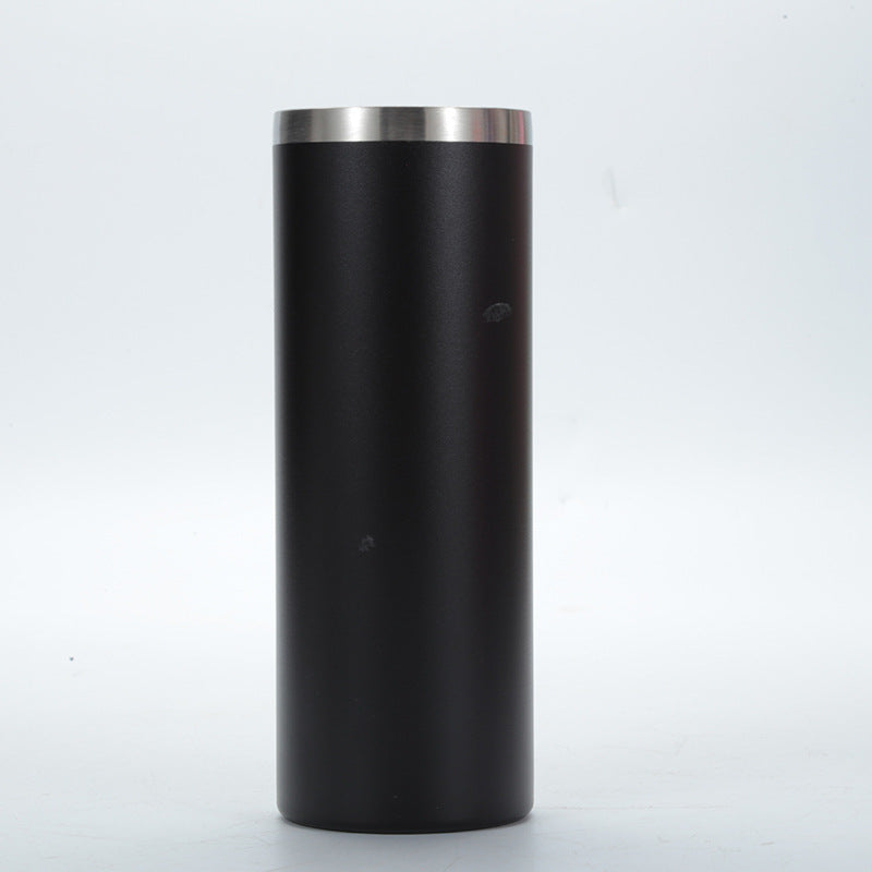 powder coated 20oz straight skinny tumbler with lid and straw regular color for engraving_miki