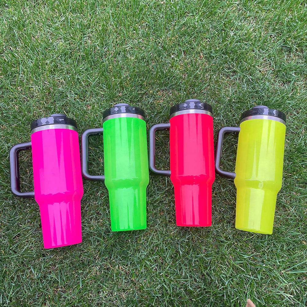 neon colors blakn sublimation H2.0 30oz 40oz quencher tumblers_miki
