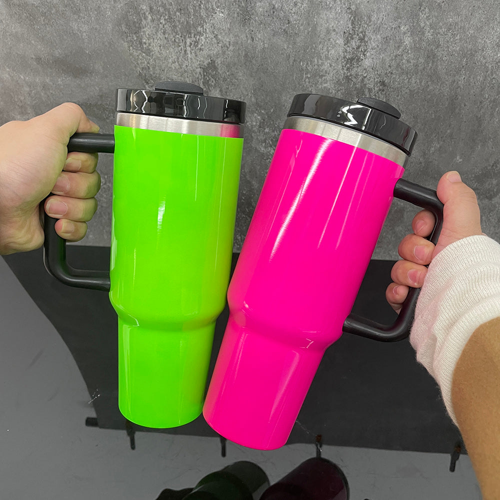 neon colors blakn sublimation H2.0 30oz 40oz quencher tumblers_miki