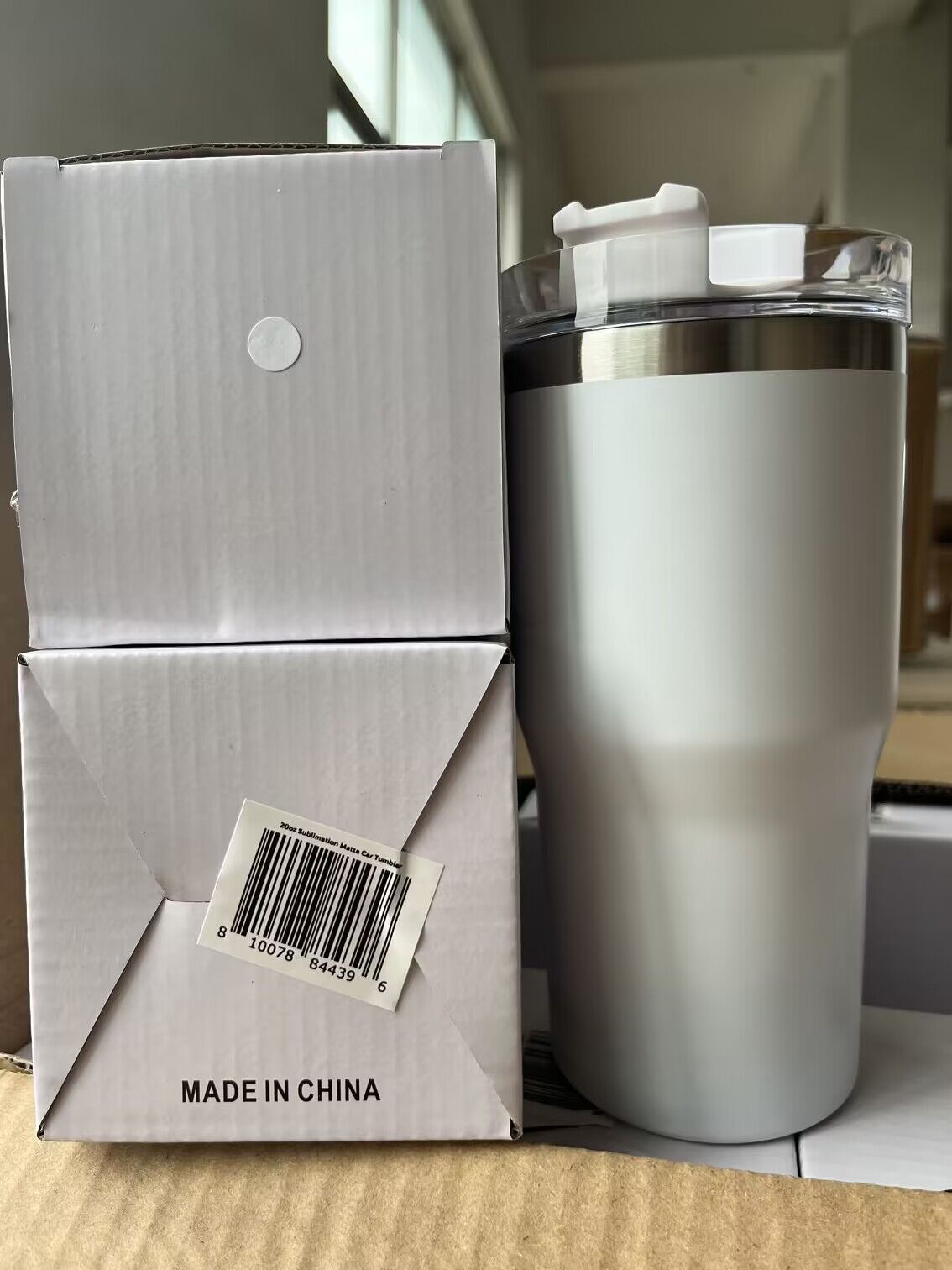 Sublimation Wihte Glossy Matte 20oz Kids Tumblers_ miki