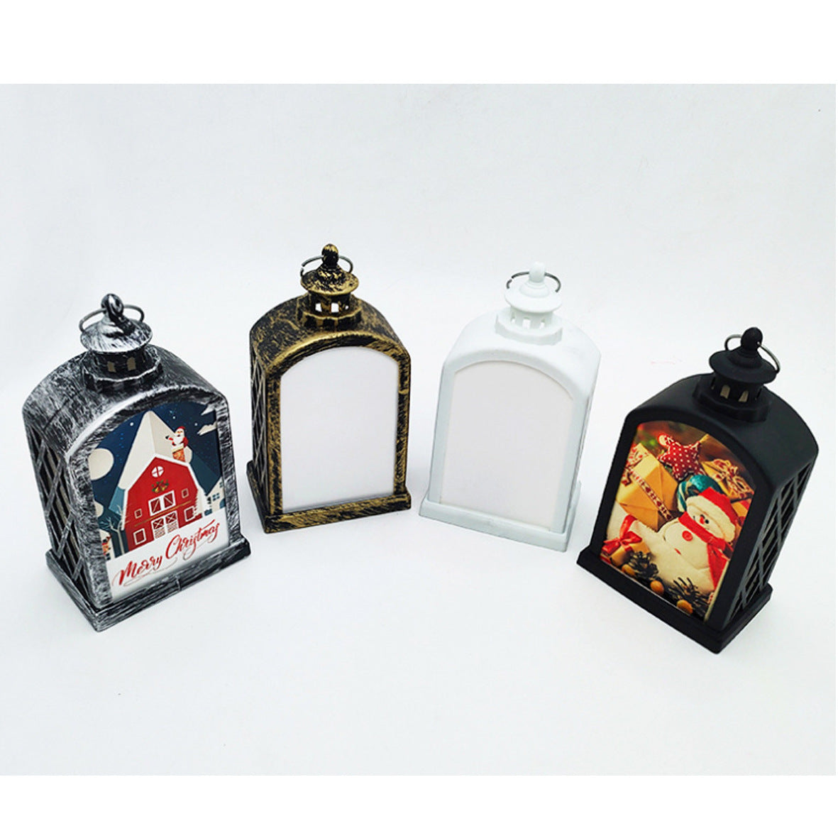 Blank Sublimation LED Lantern Light double side printable for Christmas Decoration_miki
