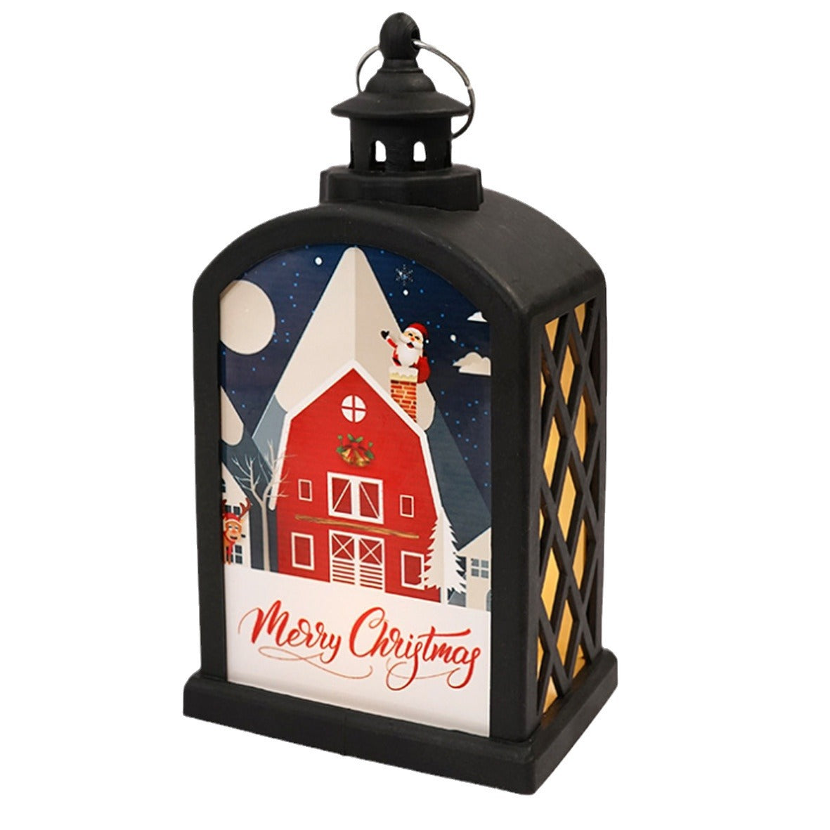 Blank Sublimation LED Lantern Light double side printable for Christmas Decoration_miki