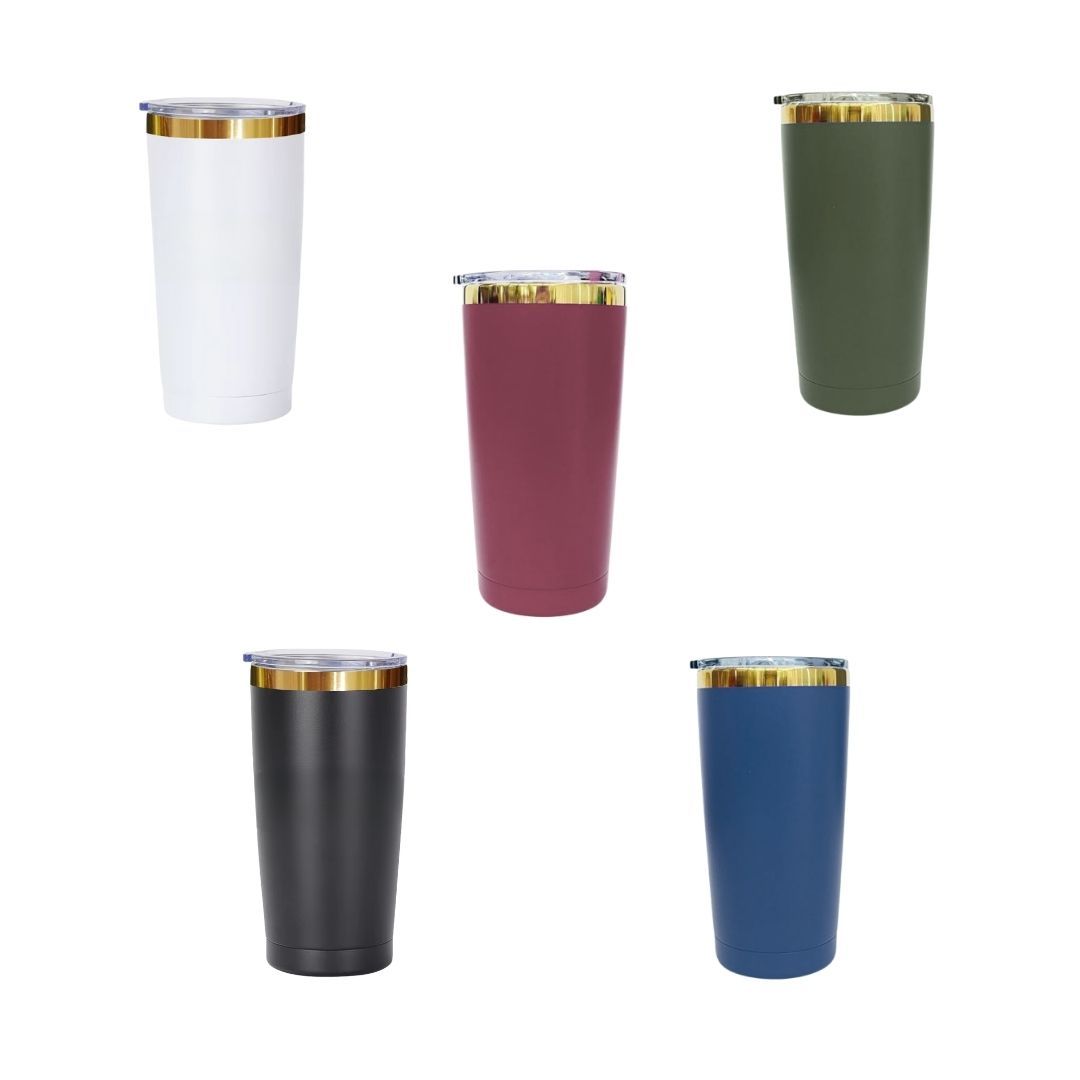 Mirror Gold Underneath Powder Coated 20oz Yeti Mug With Lid And Colored Straw for Laser Engraving_miki