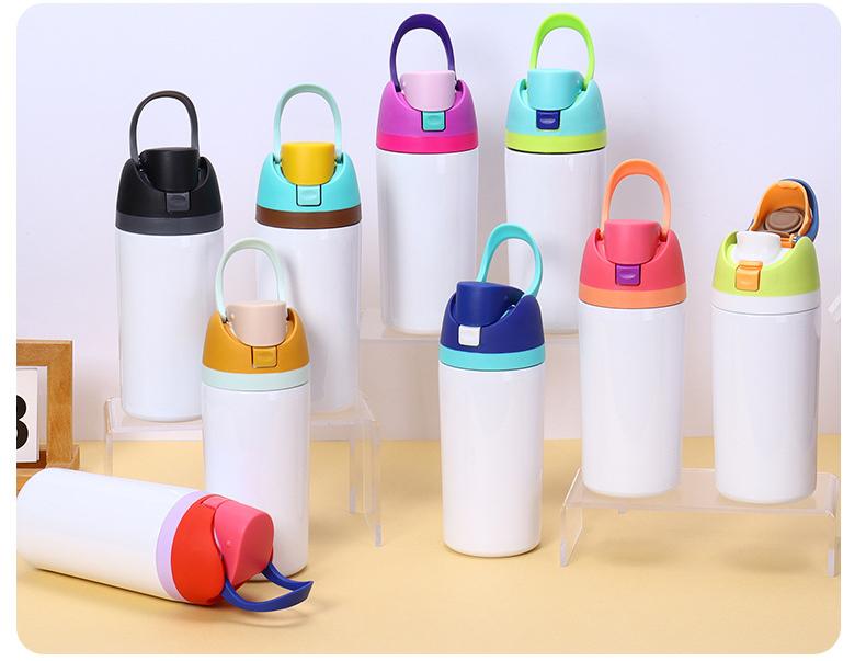 Owala style white Sublimation 16oz 19oz 24oz 32oz water bottles _miki