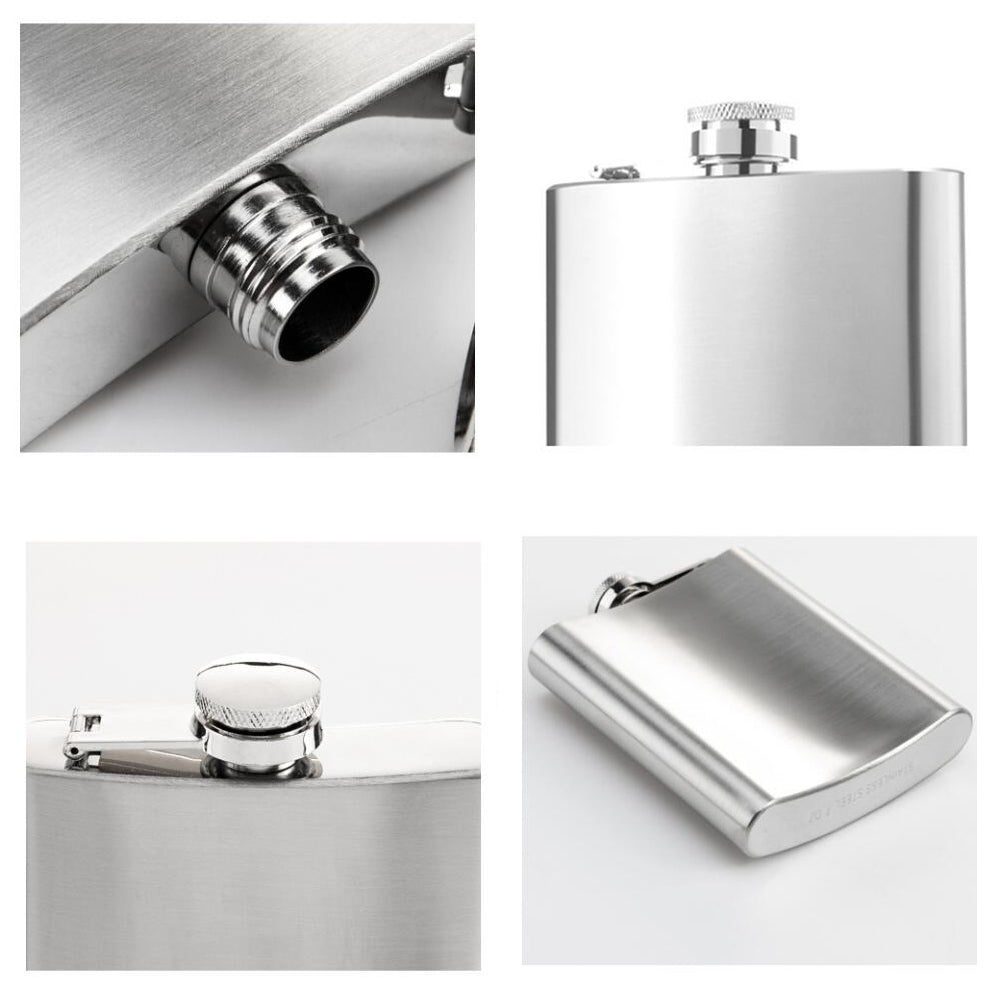 6oz Matte Colored Stainless Steel Flasks_ miki