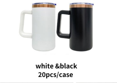 20oz Sublimation/Rainbow/Copper Plated Stainless Steel Coffee Mugs with Removable Handle and Slide Lid for Laser Engraving_ miki