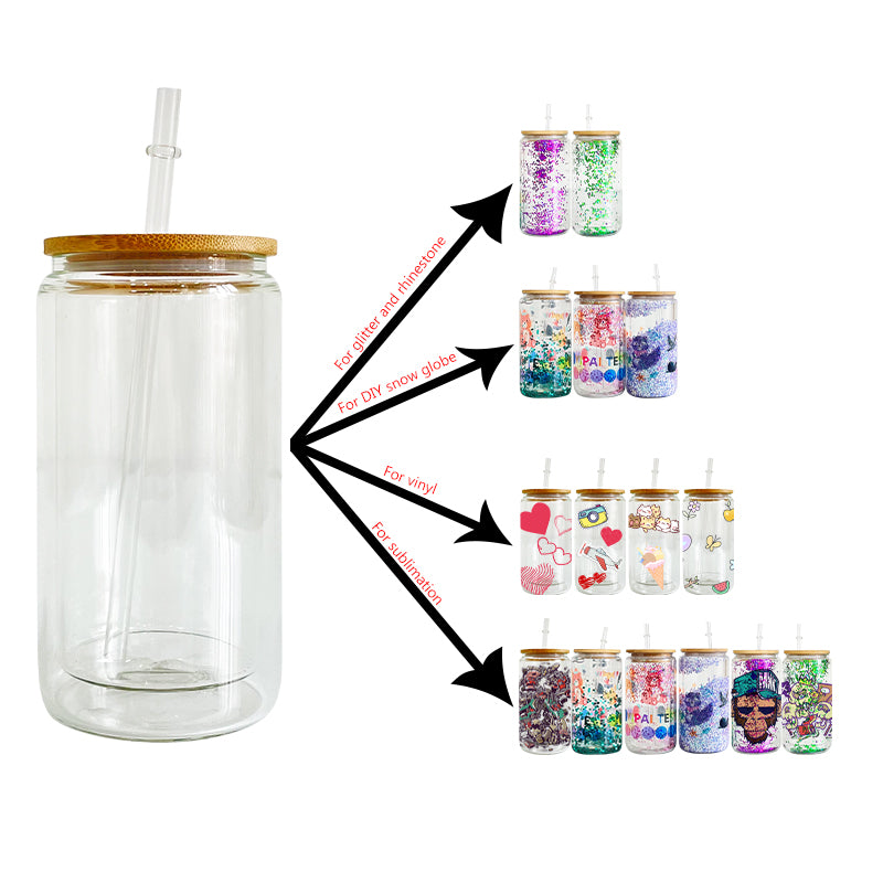 12oz 15oz 20oz Double Walled Snow Globe Glass Cans with Bamboo Lid for Sublimation and UV DTF Wraps_ miki