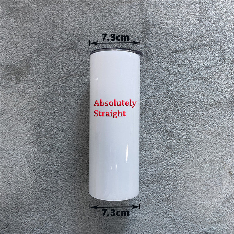 USA RTS_ Sublimation White Flat Edge 20oz Straight Tumbler With All Accessories_miki