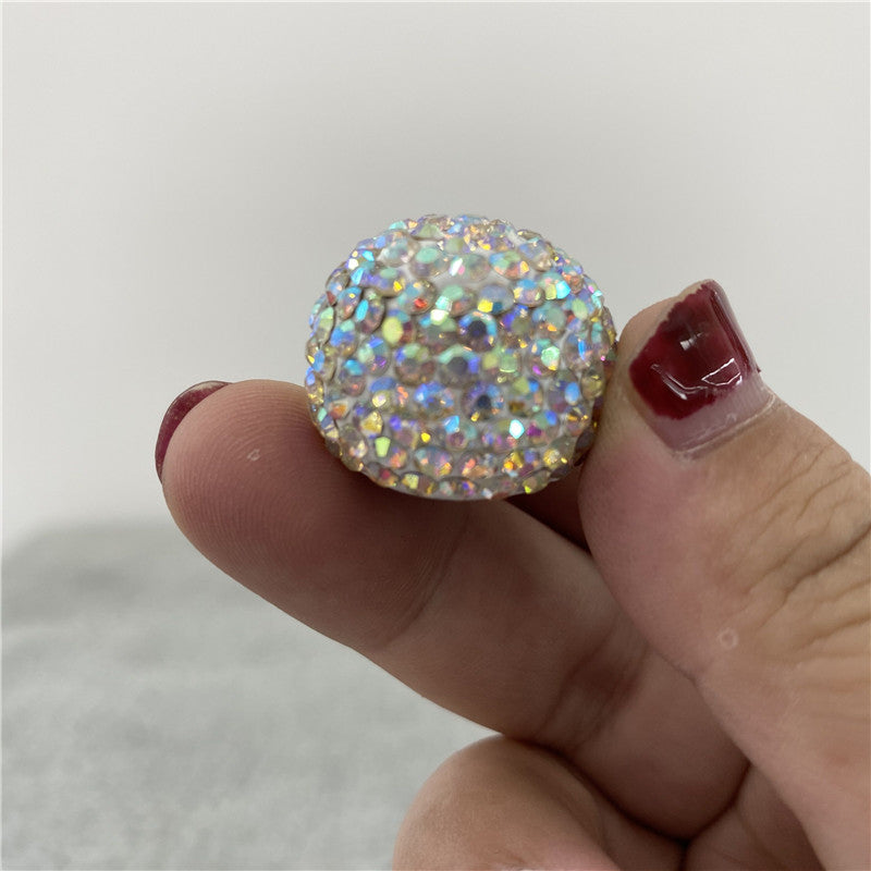 5oz blank sublimation circle round mini flask with rhinestone lid_miki