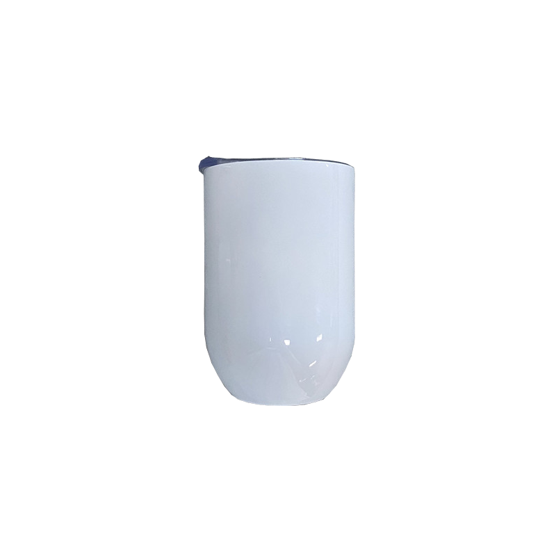 12oz white sublimation straight wine tumbler_miki
