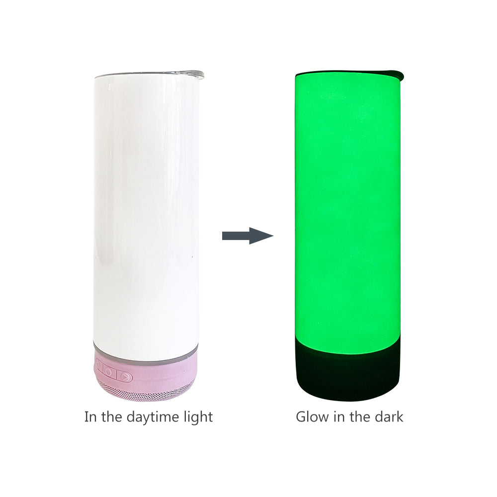 20oz Blank sublimation glow in the dark speaker tumbler_miki