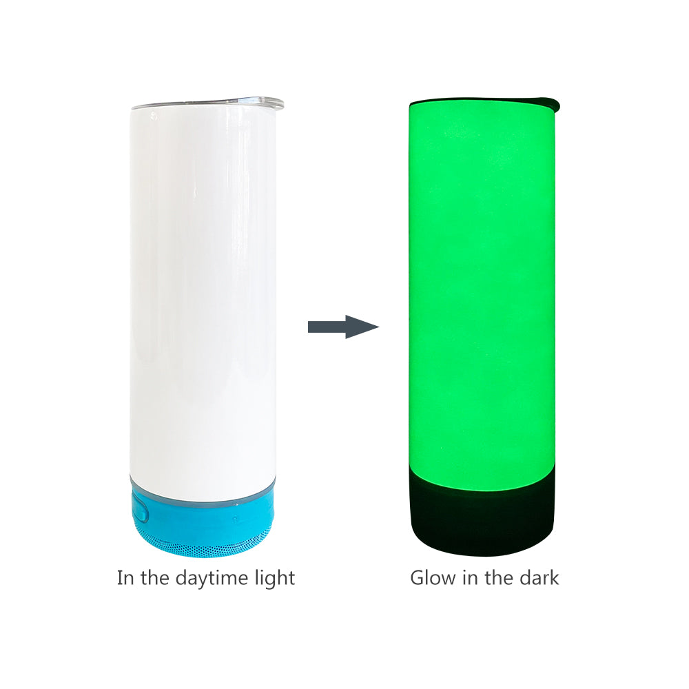 20oz Blank sublimation glow in the dark speaker tumbler_miki