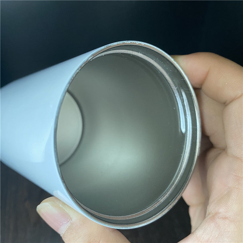 12oz blank sublimation straight seamless sippy cups with 2 lids_miki