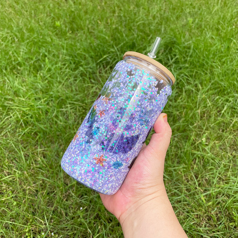 12oz 15oz 20oz Double Walled Snow Globe Glass Cans with Bamboo Lid for Sublimation and UV DTF Wraps_ miki