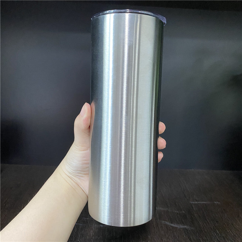 20oz blank sublimation silver stainless steel straight tumbler_miki