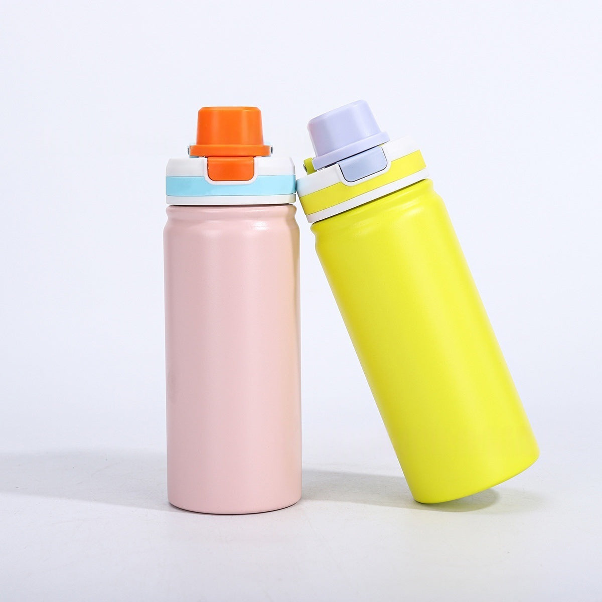 Powder Coated Sports Lid 12oz 17oz Water Bottles with Portable Drinking Spout Lid for Laser Engraving_ miki