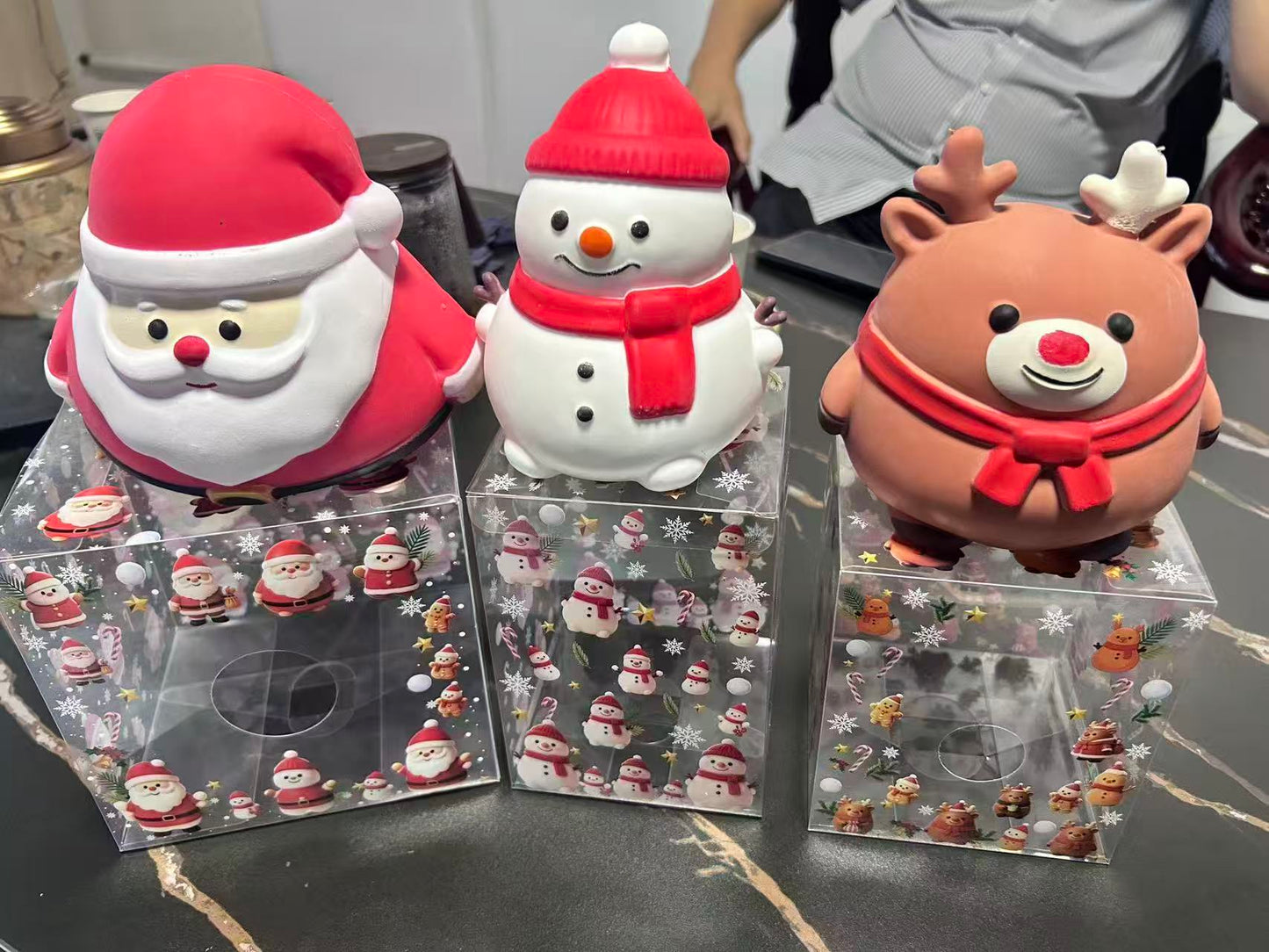 Jumbo Christmas Santa Claus Snowman Reindeer squishy toys _ miki