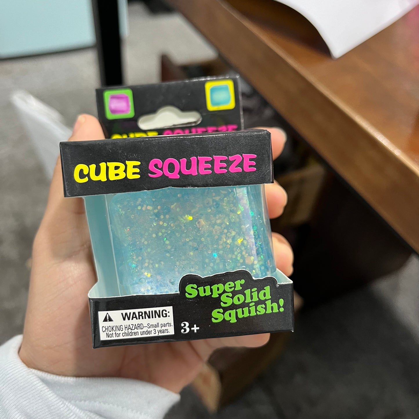 USA Presale_5cm Sparkly Glitter Squeeze Ice Cubes with Gift Box_ miki