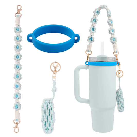 Durable Water Bottle Handle Strap Handwoven Strap Accessories Fits Most 16-40oz Water Bottles_ miki