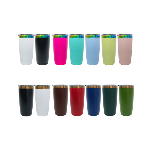 Powder Coated 10oz Rainbow Copper Plated Mugs with Magnetic Lid for Laser Engraving _ miki