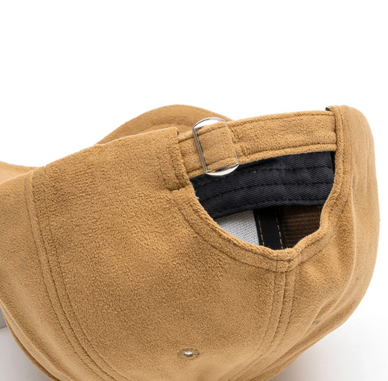 Faux Suede Baseball Cap Classic Suede Leather Adjustable Plain Trucker Hat for Laser Engraving_ miki