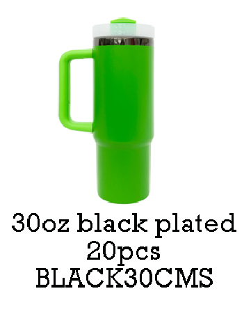 USA RTS_ Black Plated 40oz Powder Coated Quencher Tumblers For Laser Engraving_miki