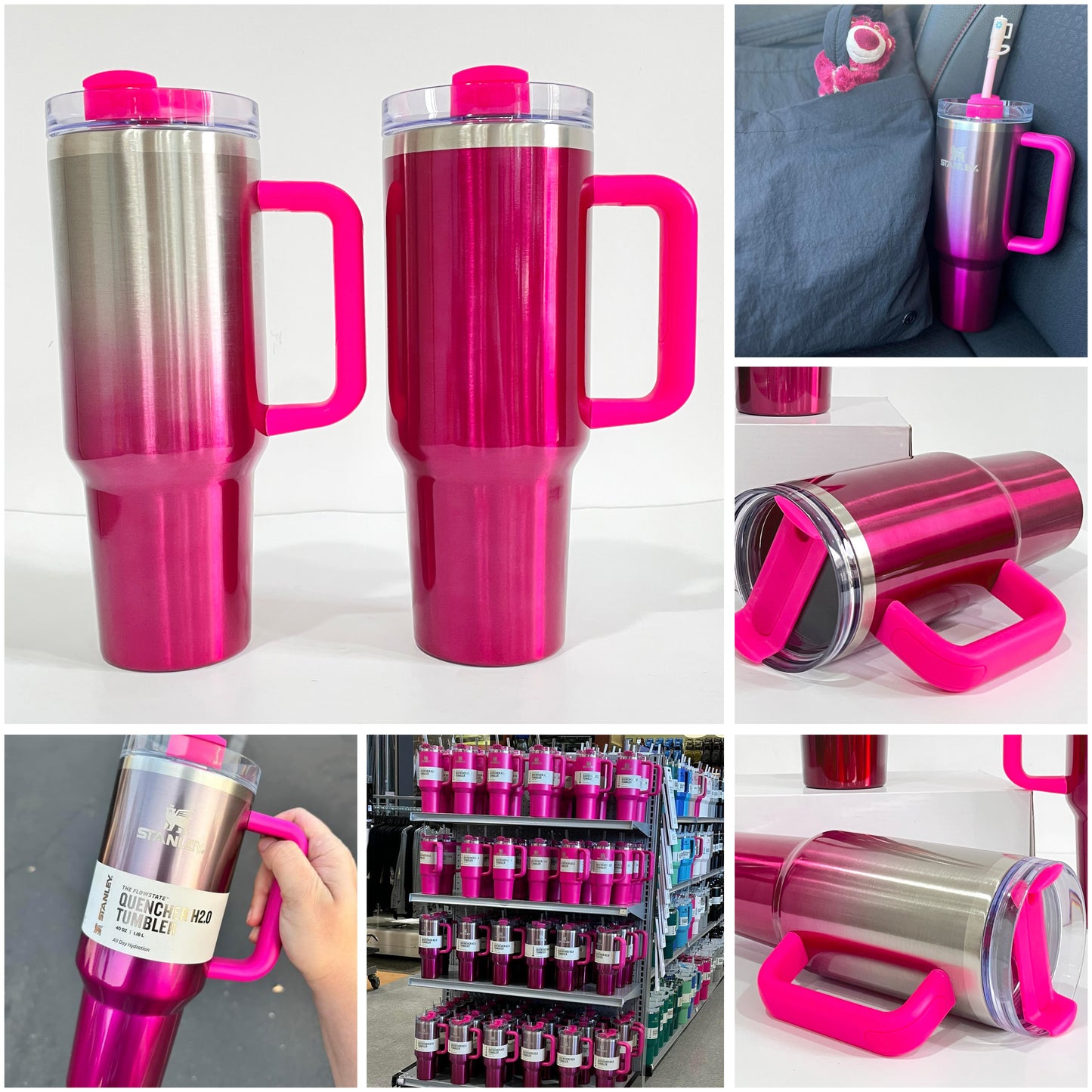 Sublimation barbie pink ombre 40oz tumbler_miki