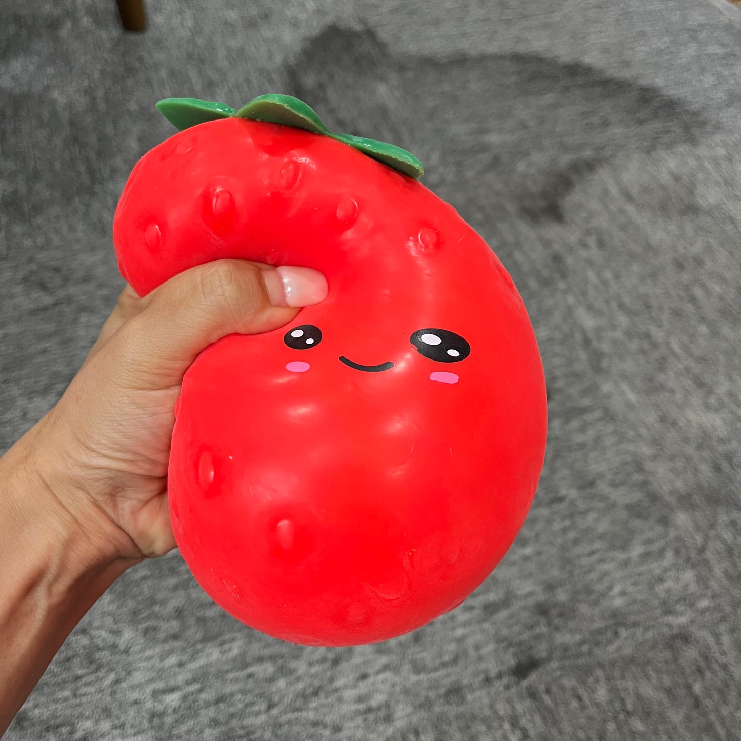USA Presale_ big Strawberry emoji squishy toy _miki