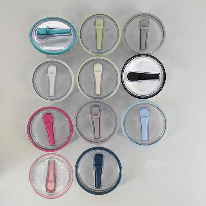 leak proof lids for 30oz 40oz quencher tumblers with plastic straws_miki