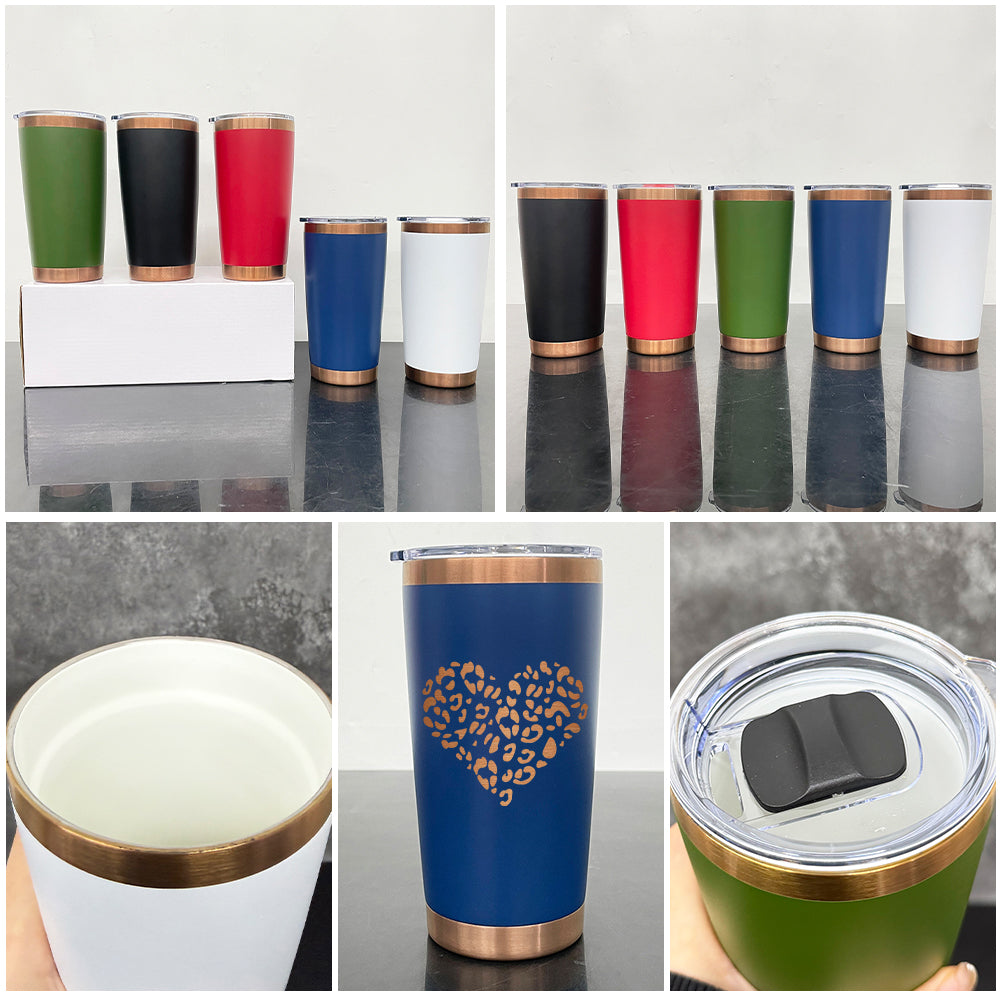 Ceramic Lined 20oz Copper Plated Travel Tumblers with Magnetic Lids for Laser Engraving_ miki