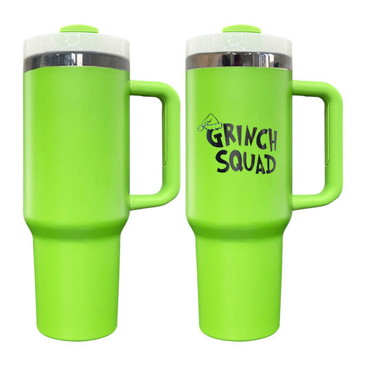 USA Presale_ mirror black plated grinch green powder coated H2.0 40oz quencher tumbler with lid and straw for laser engraving_miki