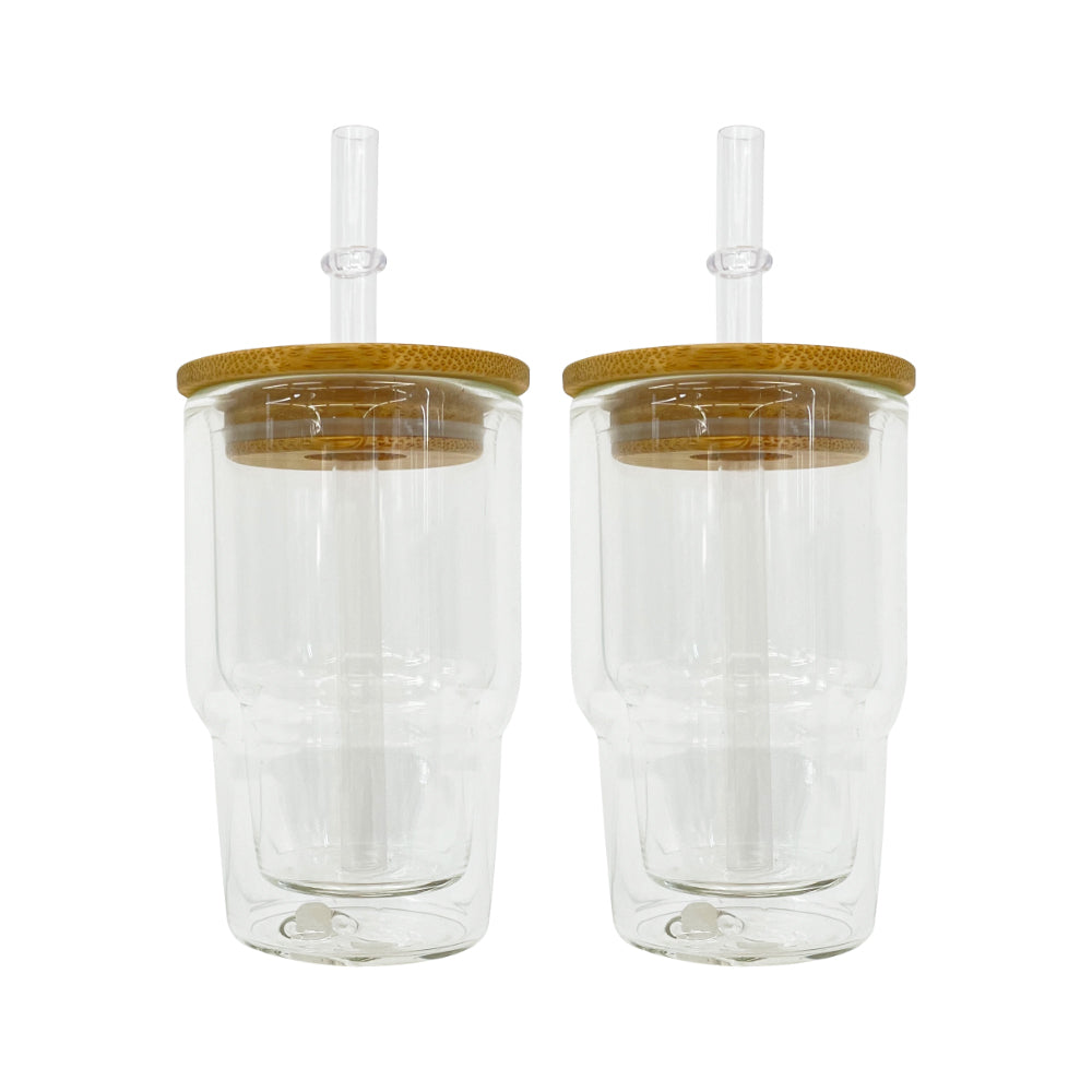 Sublimation Snowglobe Double Walled 3oz Mini Shot Glass with Lid and Straw Pre-drilled with Stopper_ miki