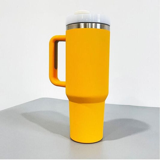 powder coated 40oz Yarrow tumbler for sunflower laser engraved_miki