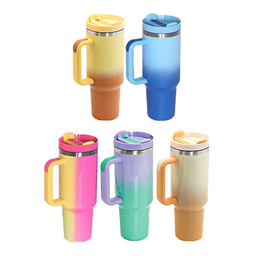 Powder coated dreamy ombré colored H2.0 40oz quencher tumbler for laser engraving_miki
